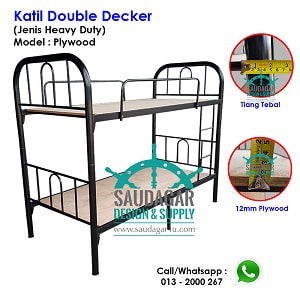 katil double decker murah